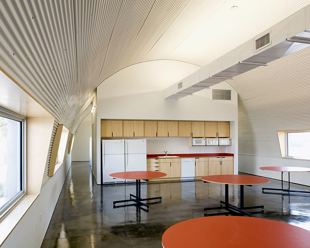 Commercial office building steel construction