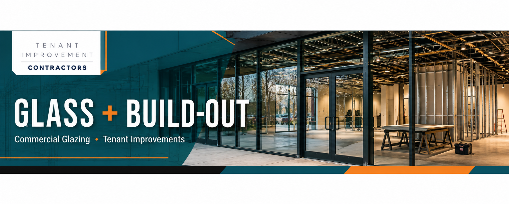 Storefront glass and framing replacement on a commercial property